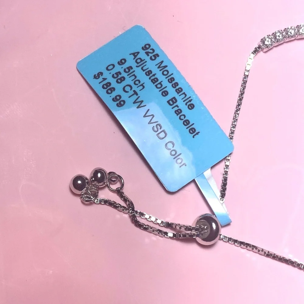 925 Moissanite Adjustable Bracelet 💎 - Picture 6 of 6